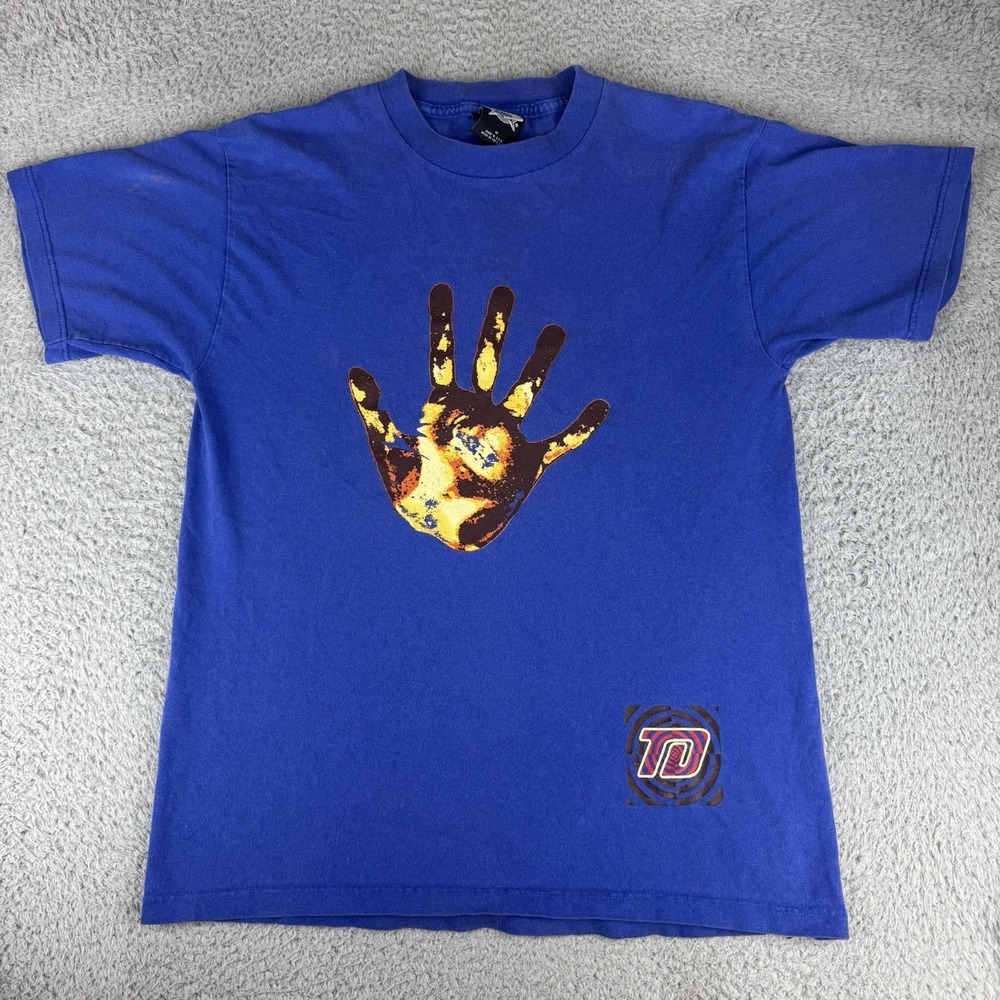 Top Dawg Faceplant Skateboarding Vintage Shirt Made In USA Men's Med Size Blue